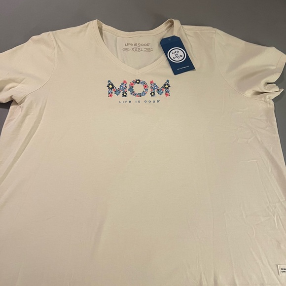 Life Is Good Crusher Wildflower Mom Yellow Women XXXL Shirt, new with tag - Picture 5 of 10